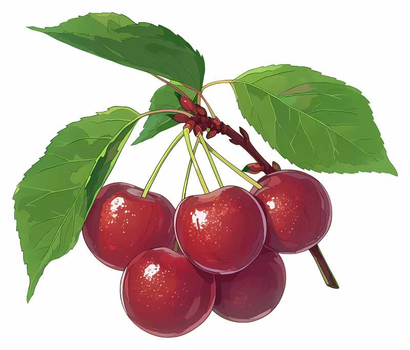 دانلود طرح خوشه گیلاس سرخ