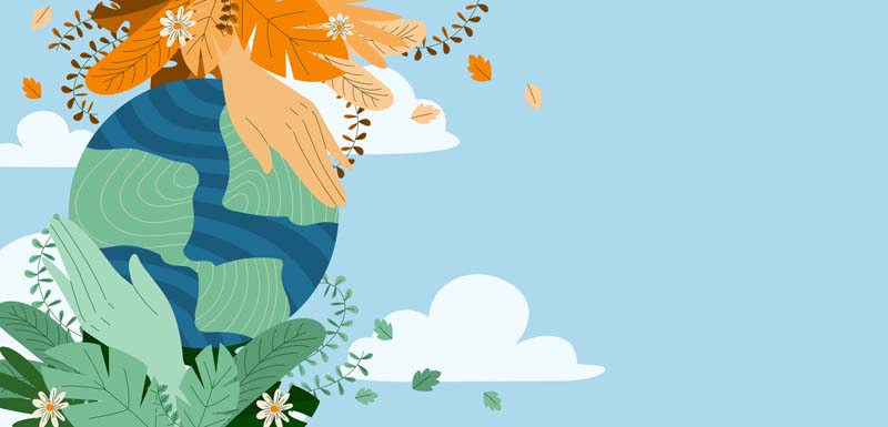 پس زمینه لایه باز نگهداری از زمین
