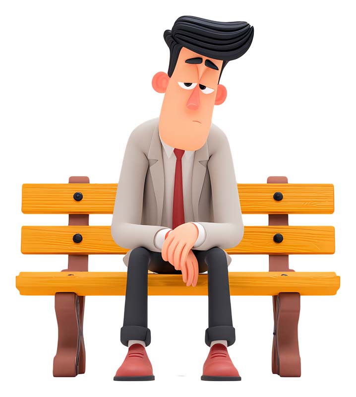 دانلود طرح مرد بیحال روی نیمکت