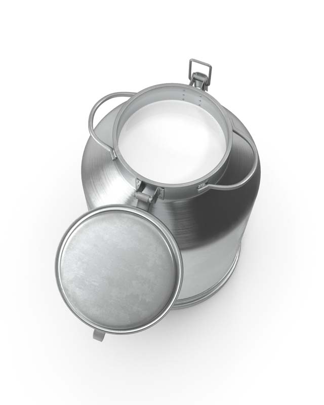 دانلود طرح سطل شیر پر