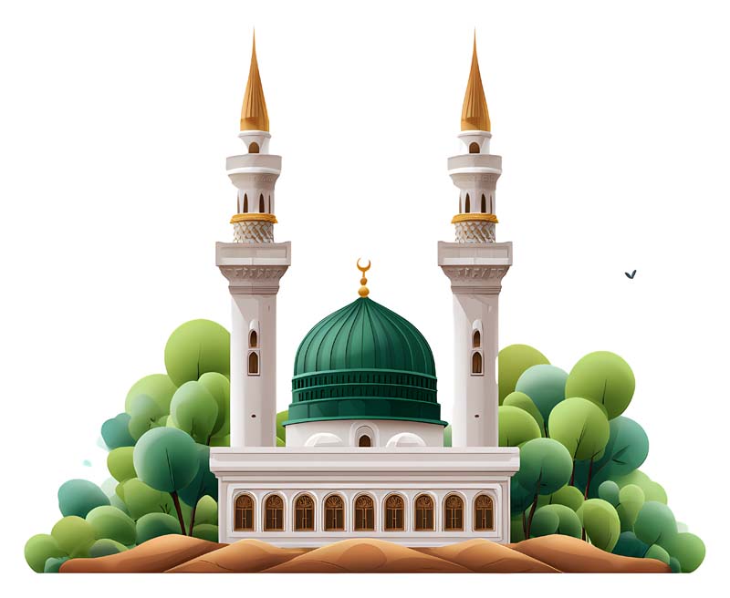 دانلود طرح مسجد و درختان