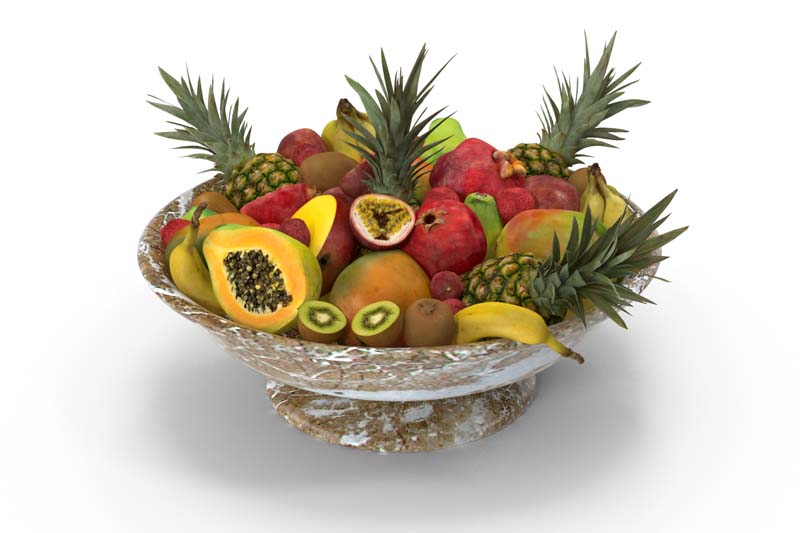 دانلود طرح ظرف میوه سنگی