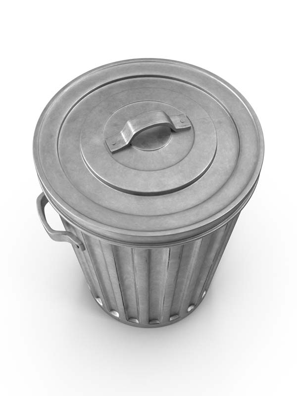 طرح گرافیکی سطل زباله