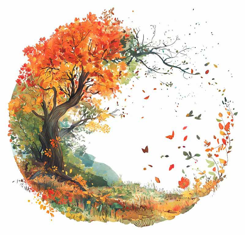 دانلود طرح طبیعت پاییزی