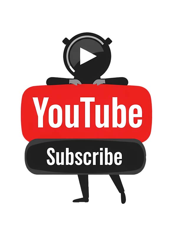 دانلود آیکون سابسکرایب یوتیوب مشکی و قرمز