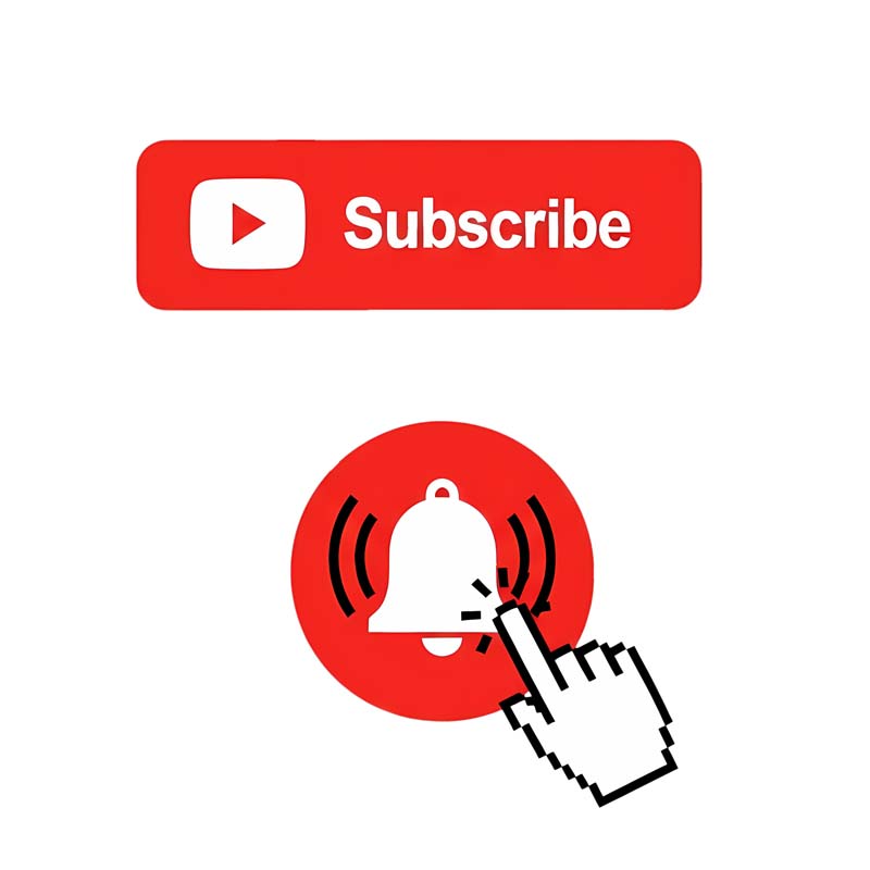 دانلود آیکون یوتیوب و زنگوله سابسکرایب