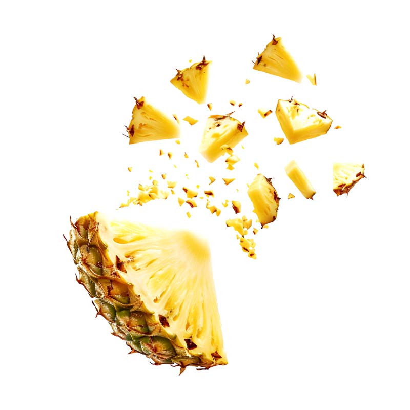طرح دوربری شده آناناس