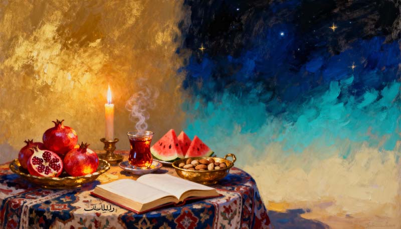 تصویر تزئین یلدا