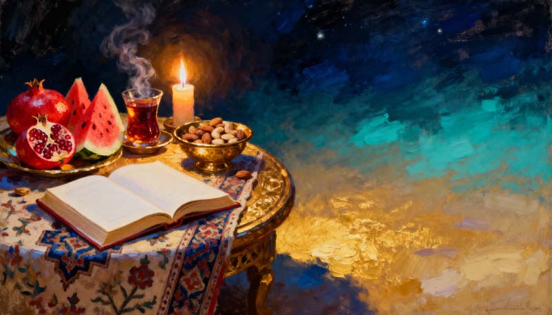 تصویر میز شب یلدا