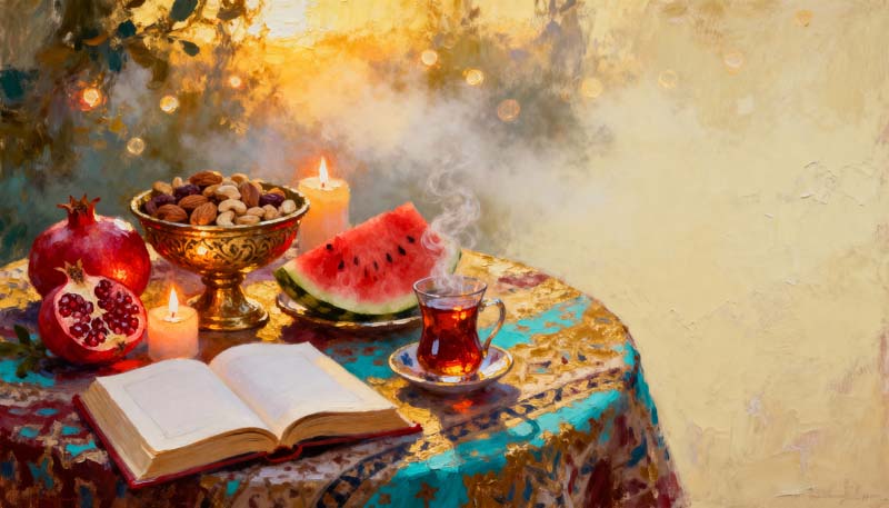 تصویر جشن یلدای فانتزی