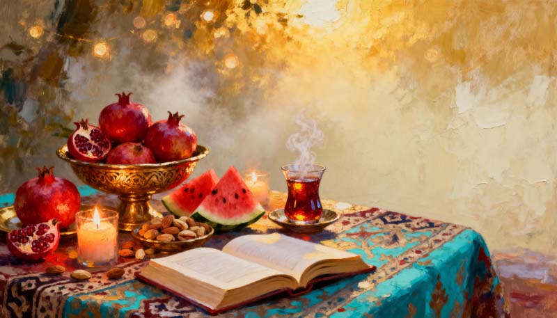 تصویر جشن یلدا سنتی