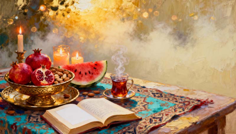 تصویر جشن یلدای سنتی