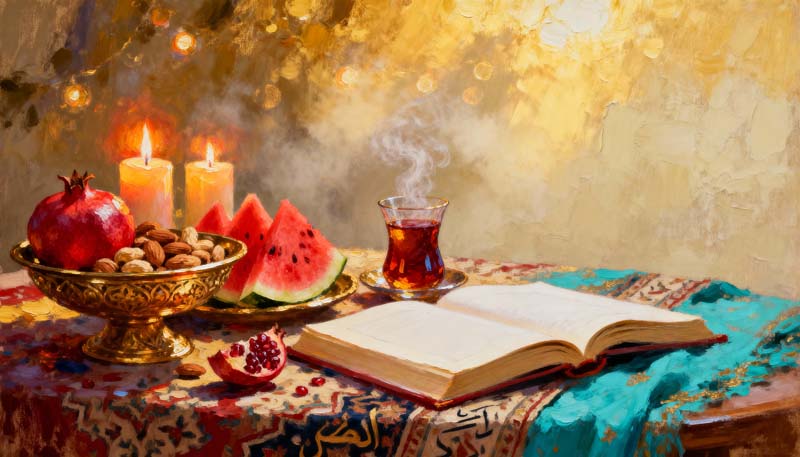تصویر جشن یلدای ایرانی