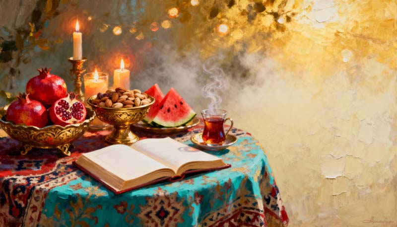 تصویر جشن یلدا قدیمی