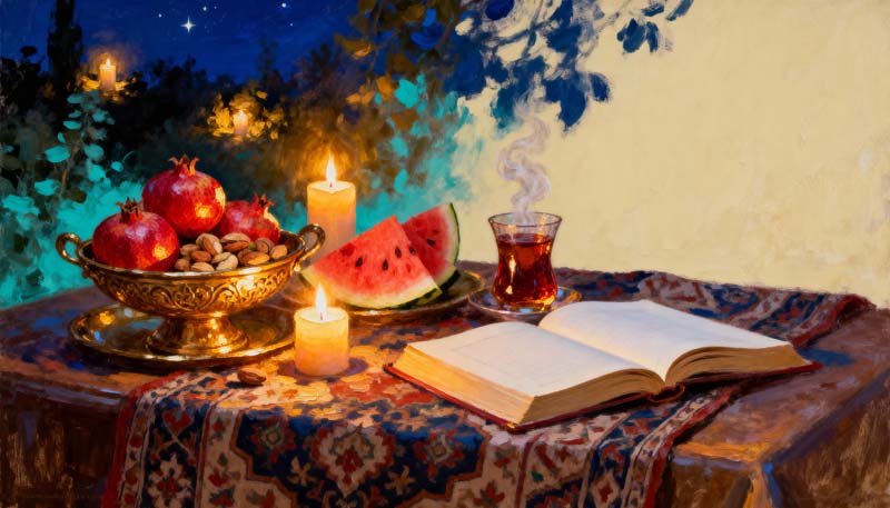 تصویر جشن یلدای قدیمی