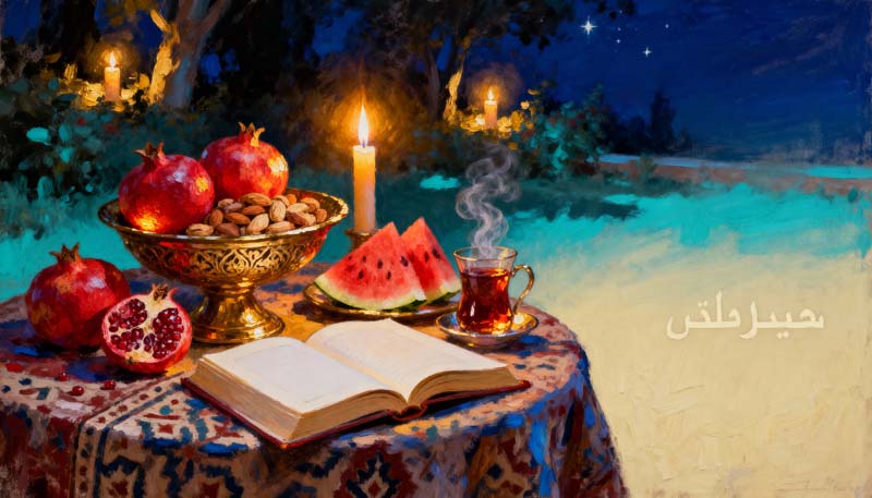 تصویر لارج فرمت یلدا ایرانی