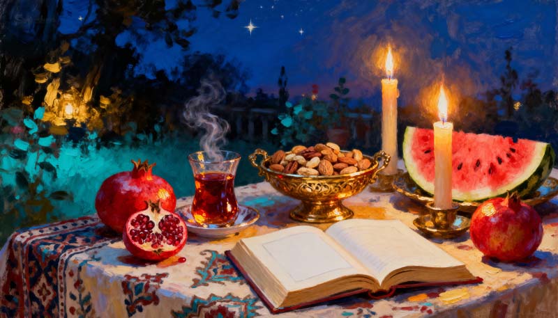 تصویر لارج فرمت یلدا زیبا