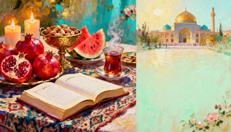 تصویر لارج فرمت طرح یلدایی