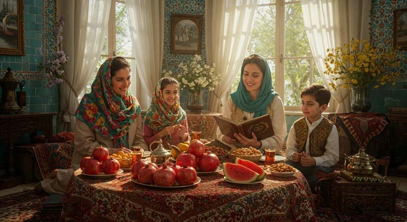 تصویر لارج فرمت یلدای خانواده