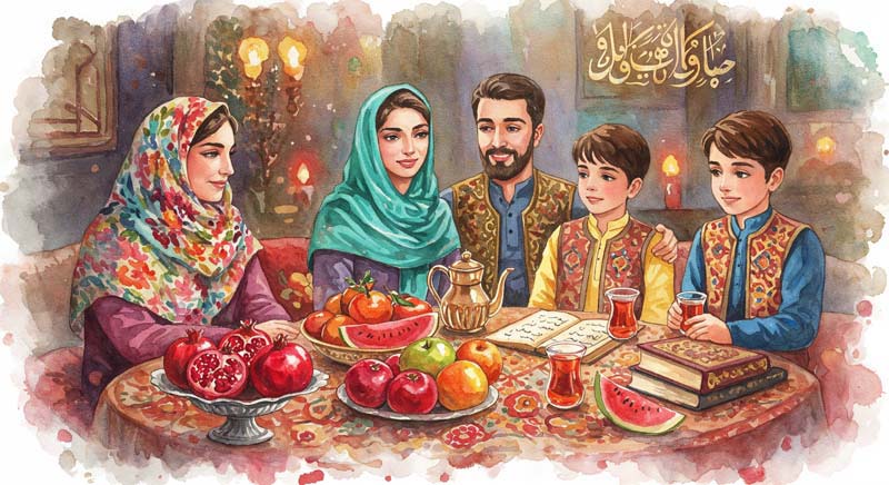 دانلود عکس یلدا با طرح قدیمی