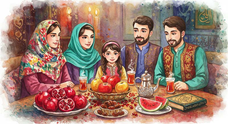 دانلود عکس شب یلدا سنتی