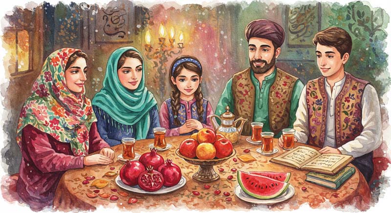 دانلود عکس شب یلدا قدیمی