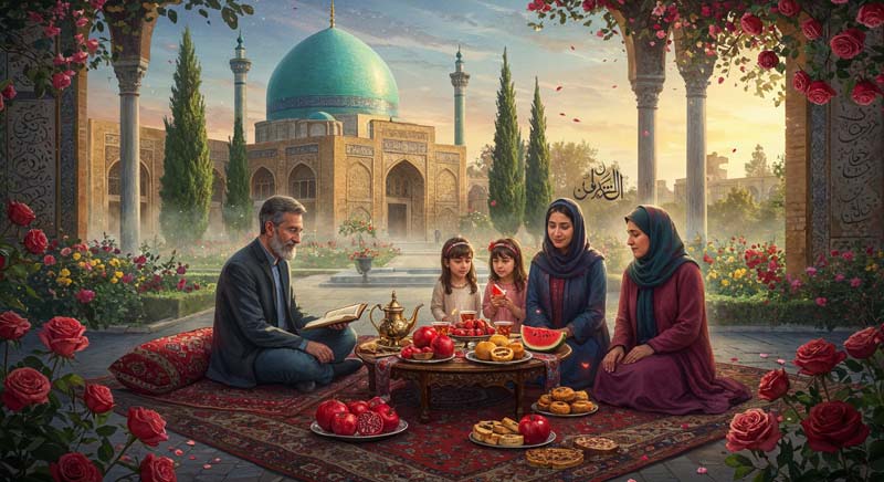 دانلود عکس گرافیکی شب یلدا مذهبی