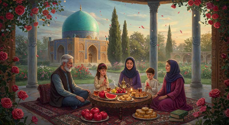 دانلود عکس گرافیکی شب یلدا قدیمی