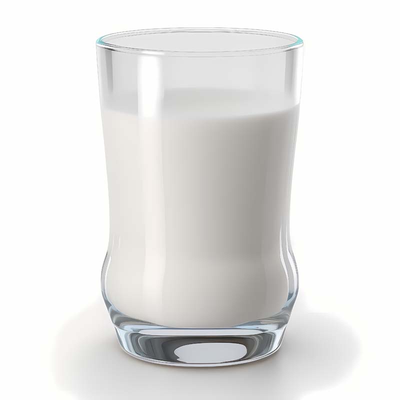 عکس زیبا از لیوان شیشه ای شیر