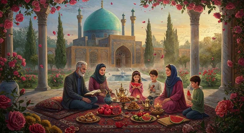 دانلود عکس لارج فرمت شب یلدا خودمانی