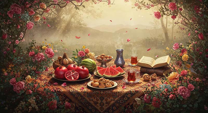 عکس لارج فرمت یلدا پاییزی