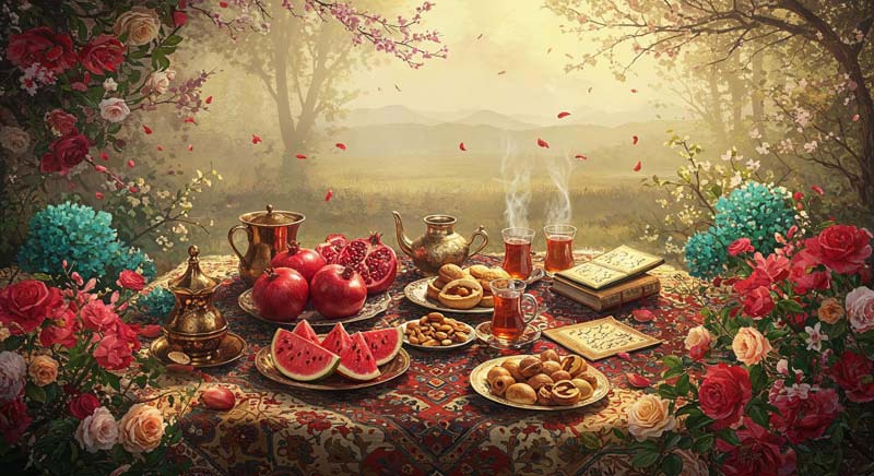 عکس لارج فرمت یلدا هنری