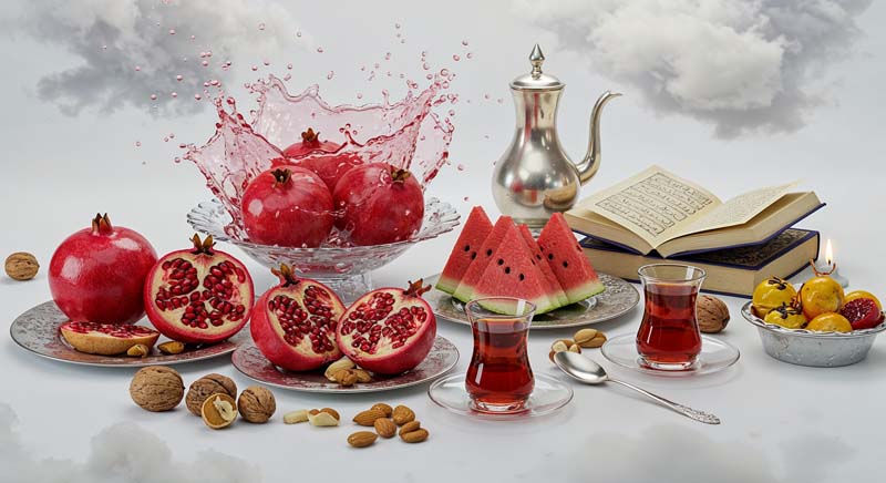 دانلود عکس گرافیکی باکیفیت یلدا سفید