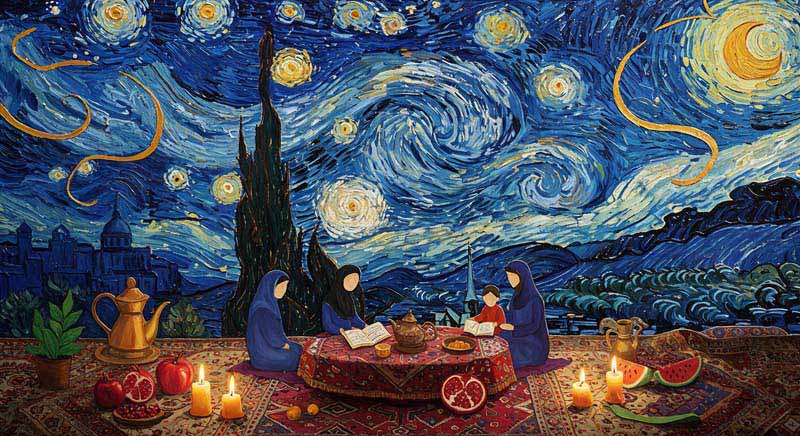 عکس گرافیکی لارج فرمت یلدا ونگوک