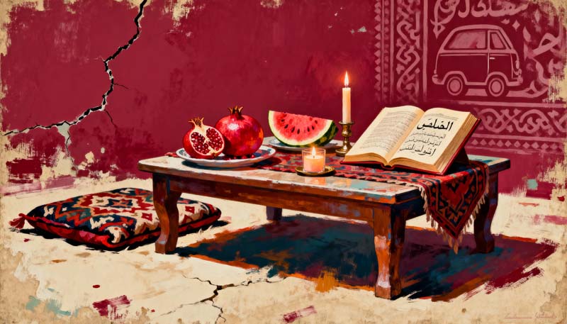 عکس هنری لارج فرمت یلدا سرخ