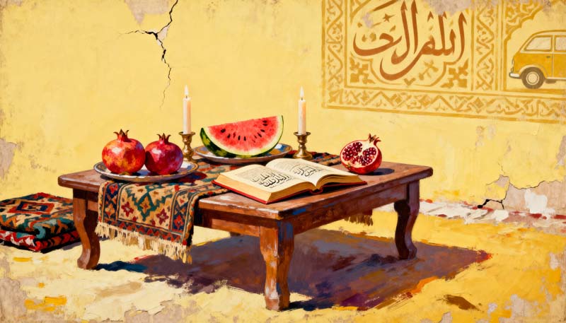 عکس هنری لارج فرمت یلدا زرد