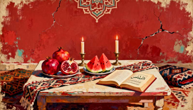 عکس هنری لارج فرمت یلدا سرخ