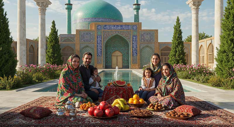 دانلود عکس هنری لارج فرمت سفره یلدا
