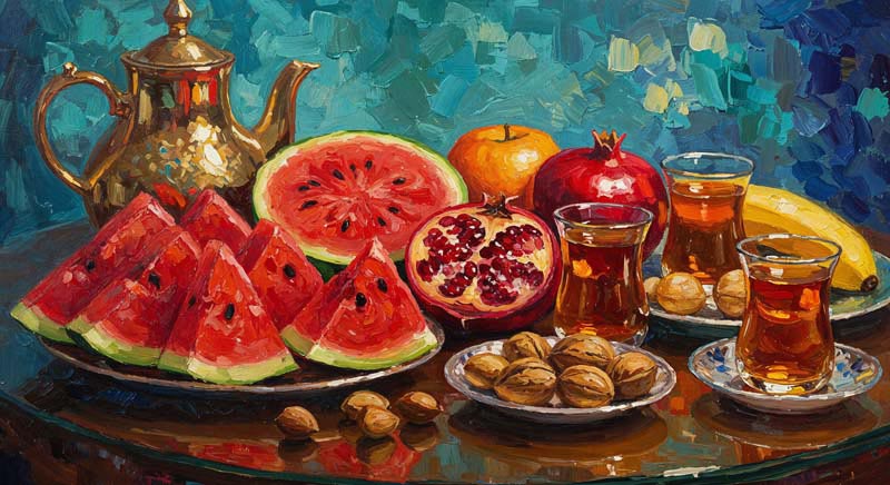 دانلود عکس هنری لارج فرمت شب یلدا فانتزی