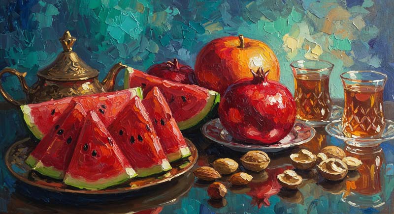 عکس هنری شب یلدا