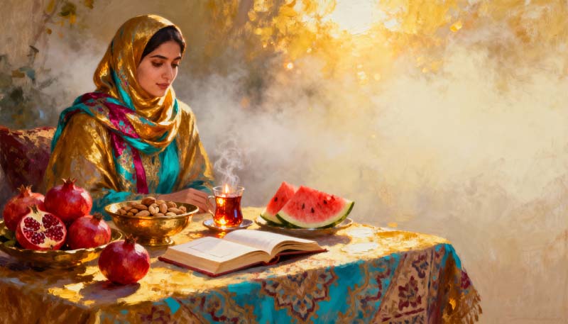 تصویر باکیفیت هنری یلدا