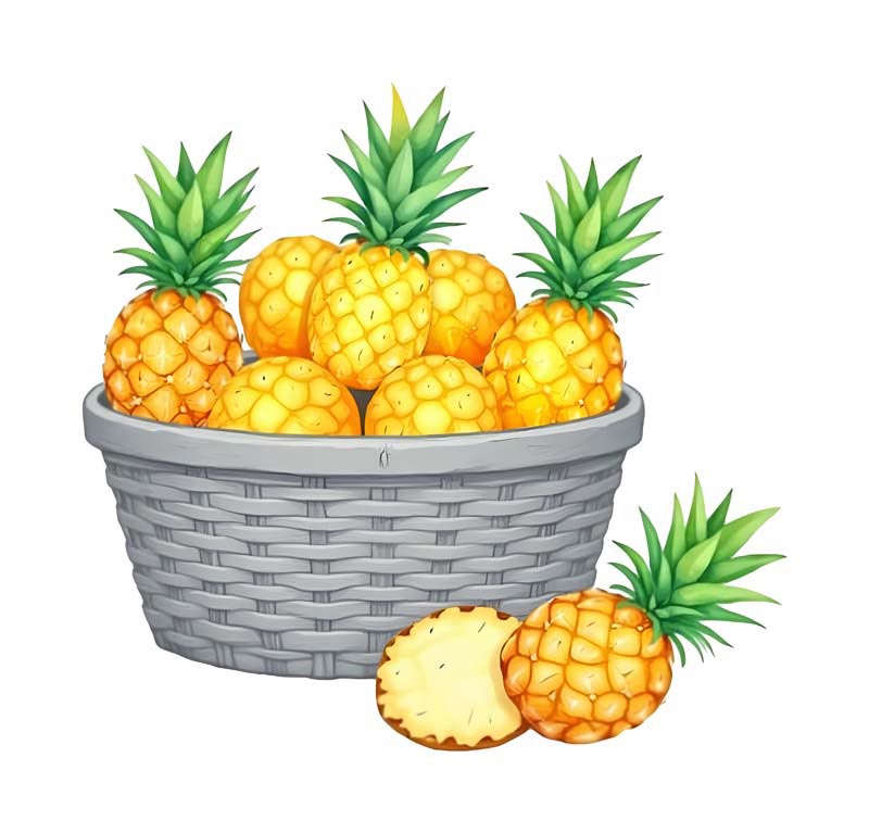 دانلود طرح سبد آناناس