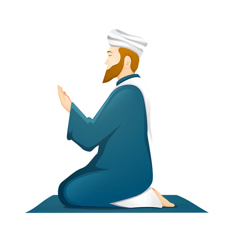 دانلود طرح زیبای گرافیکی مرد روحانی