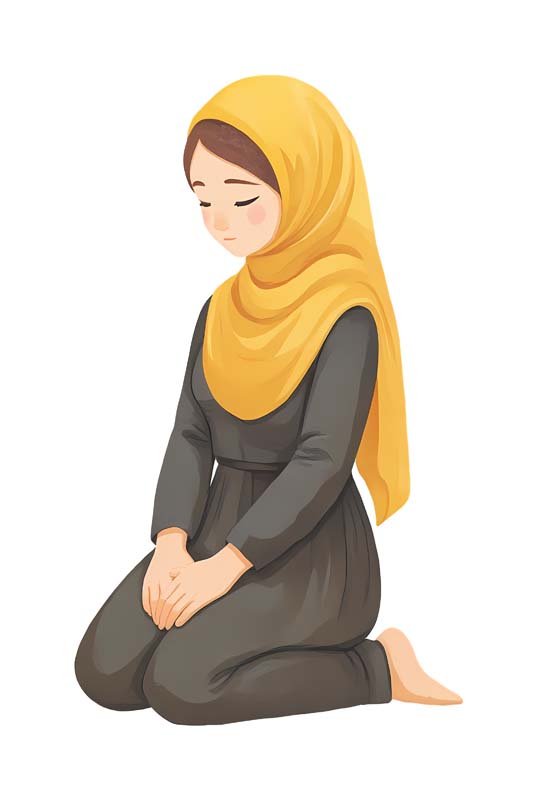 دانلود طرح زیبای گرافیکی دختر نشسته