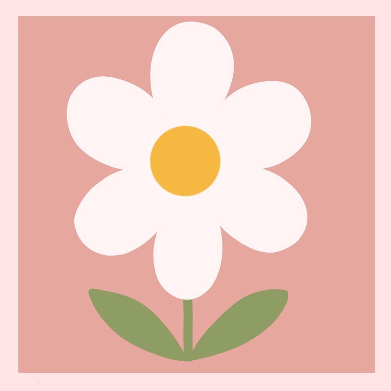 طرح لایه باز پس زمینه گل کارتونی