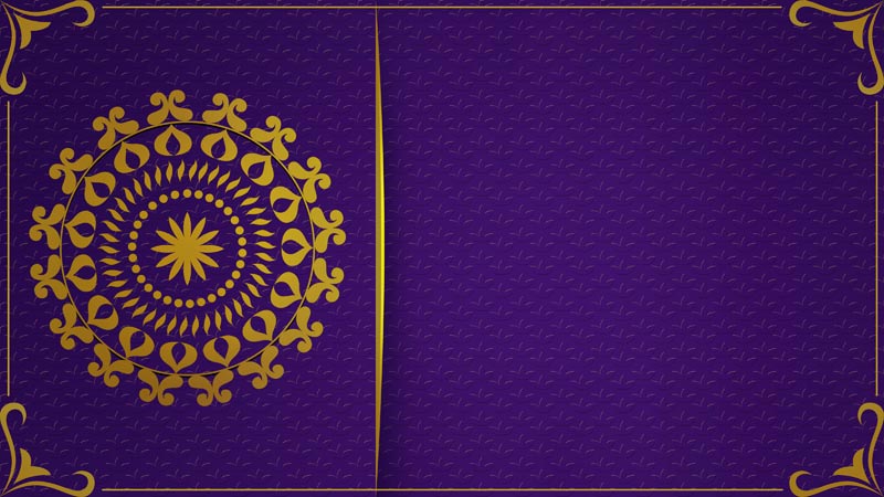 طرح لایه باز پس زمینه بنفش با طرح اسلیمی