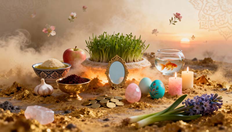 عکس سفره هفت سین سال نو زیبا