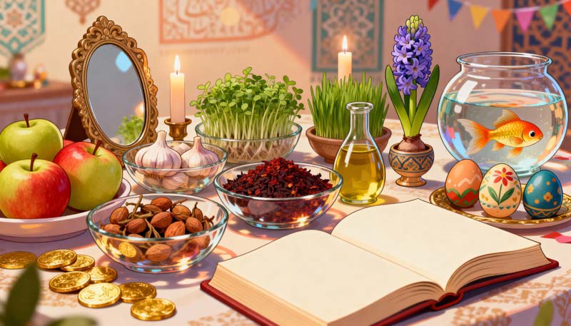 عکس سفره هفت سین سال نو بزرگ