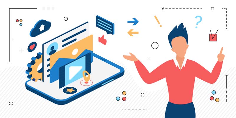 دانلود وکتور مفهومی طراحی اپلیکیشن