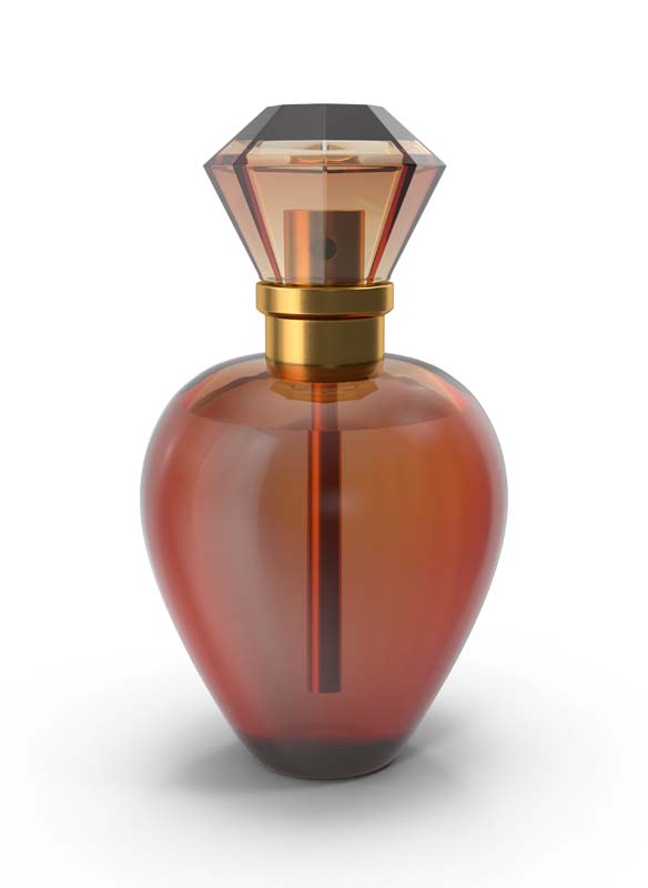 طرح دوربری شده از ادکلن خمره ای